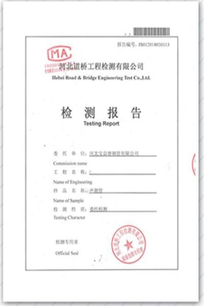 产品检测报告
